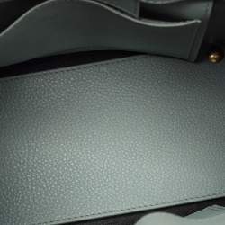 Pre Owned Balenciaga Light Green Leather Mini Papier A4 Tote