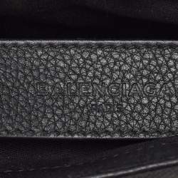 Pre Owned Balenciaga Black Leather Le Dix Cartable Top Handle Bag