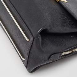 Pre Owned Balenciaga Black Leather Le Dix Cartable Top Handle Bag