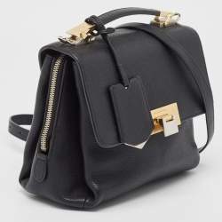 Pre Owned Balenciaga Black Leather Le Dix Cartable Top Handle Bag