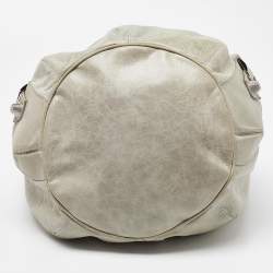 Balenciaga Argent Leather GSH Pompon Hobo