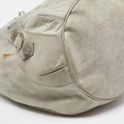 Balenciaga Argent Leather GSH Pompon Hobo