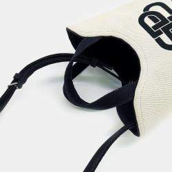 Balenciaga Ivory/Black Wave XS Shoulder Bag