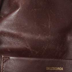 Balenciaga Beige/Brown Canvas and Leather Souvenir Belt Bag