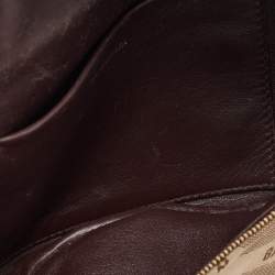 Balenciaga Beige/Brown Canvas and Leather Souvenir Belt Bag