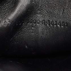 مملوكة مسبقًا Balenciaga Black Croc Embossed Leather Small Gossip Shoulder Bag