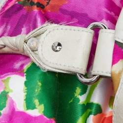 Pre Owned Balenciaga Multicolor Printed Nylon and Leather GSH Brief Bag