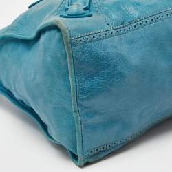Pre Owned Balenciaga Cyclade Leather Brogues Work Tote