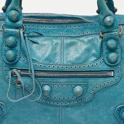 Pre Owned Balenciaga Cyclade Leather Brogues Work Tote