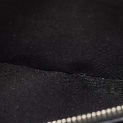 Pre Owned Balenciaga Black Croc Embossed Leather Ville Chain Clutch