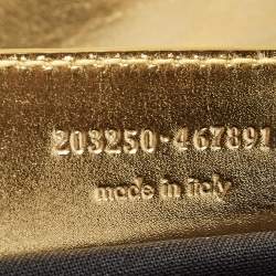 Pre Owned Balenciaga Metallic Gold Leather Bowling MM Bag