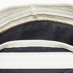 مملوكة مسبقًا Balenciaga White Leather Nano Classic City Tote