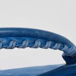 مملوكة مسبقًا Balenciaga Blue Leather GGH Motorcycle City Bag