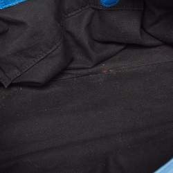 مملوكة مسبقًا Balenciaga Blue Leather GGH Motorcycle City Bag