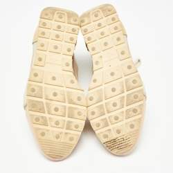 Pre Owned حذاء رياضي بالنسياغا ريس رانر جلد وشبك متعدد الألوان مقاس 36