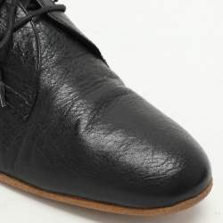 Balenciaga Black Leather Lace Up Derby Size 39.5