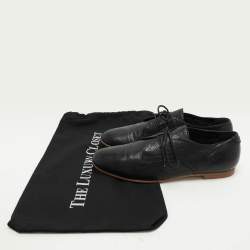 Balenciaga Black Leather Lace Up Derby Size 39.5