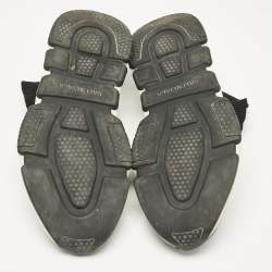 Pre Owned Balenciaga Black Knit Fabric Speed Trainer Slip On Sneakers Size 40