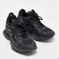 Pre Owned Balenciaga Black Mesh and Faux Leather Xpander Sneakers Size 37
