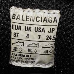 Pre Owned Balenciaga Black Mesh and Faux Leather Xpander Sneakers Size 37