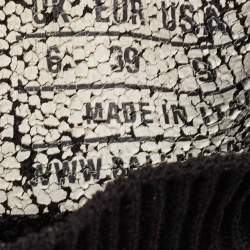 Pre Owned Balenciaga Black Knit Fabric Speed Trainer High Top Sneakers Size 39