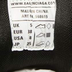 Balenciaga Multicolor Faux Leather and Mesh Track 2 Sneakers Size 38