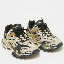 Balenciaga Multicolor Faux Leather and Mesh Track 2 Sneakers Size 38