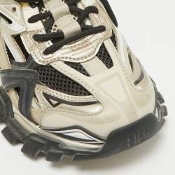 Balenciaga Multicolor Faux Leather and Mesh Track 2 Sneakers Size 38