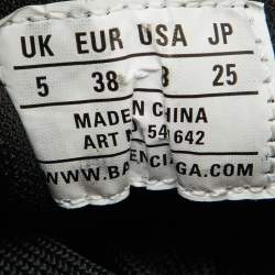 Balenciaga Black Nylon and Suede Triple S Sneakers Size 38