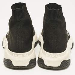 Balenciaga Black Knit Fabric Speed Slip On Sneakers Size 36