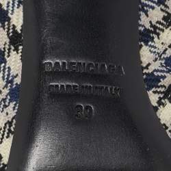 Balenciaga Multicolor Canvas BB Ankle Length Boots Size 39