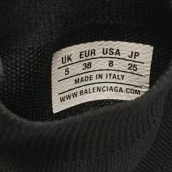 Pre Owned حذاء رياضي بالنسياغا سبيد أل تي قماش تريكو أسود مقاس 38