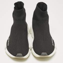 Pre Owned حذاء رياضي بالنسياغا سبيد أل تي قماش تريكو أسود مقاس 38