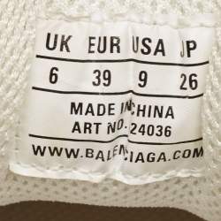 Balenciaga Multicolor Faux Leather and Mesh Triple S Lace Up Sneakers Size 39