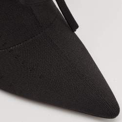 Yeezy Black Knit Fabric Knife Ankle Socks Boots Size 38