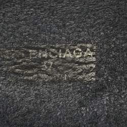 Balenciaga Black Knit Fabric Speed Trainer Sneakers Size 37