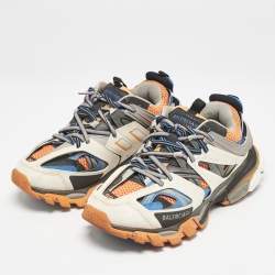 Balenciaga Multicolor Mesh And Synthetic Leather Track 2 Low Top Sneakers Size 39