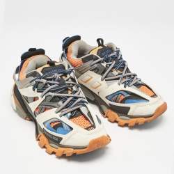 Balenciaga Multicolor Mesh And Synthetic Leather Track 2 Low Top Sneakers Size 39