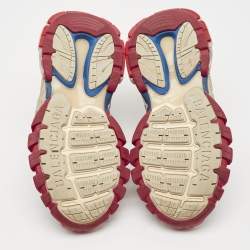 Pre Owned Balenciaga Multicolor Mesh And Synthetic Leather Track 2 Low Top Sneakers Size 39