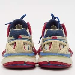 Pre Owned Balenciaga Multicolor Mesh And Synthetic Leather Track 2 Low Top Sneakers Size 39