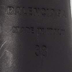 Balenciaga White Stretch Fabric Pantalegging Pumps Size 38
