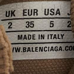 Balenciaga Beige Knit Fabric Speed Slip On Sneakers Size 35