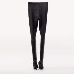 Pre Owned Balenciaga Black Stretch Fabric Pantalegging Pumps Size 37