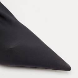 Pre Owned Balenciaga Black Stretch Fabric Pantalegging Pumps Size 37