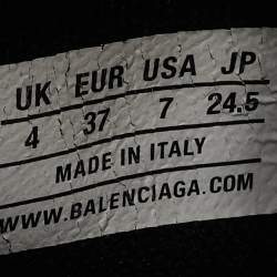 Pre Owned Balenciaga Black Fabric Speed Trainer High Sneakers Size 37