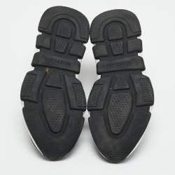 Pre Owned Balenciaga Black Fabric Speed Trainer High Sneakers Size 37