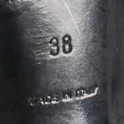 Pre Owned Balenciaga Black Patent Leather Spider Cut Out Pumps Size 38