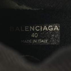 Balenciaga Black Knit Fabric Speed Trainer Sneakers Size 40