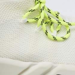 Balenciaga Off White Knit Fabric Speed Trainer Sneakers Size 40