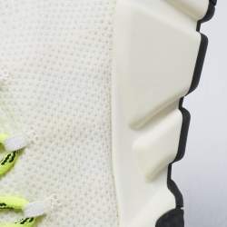 Balenciaga Off White Knit Fabric Speed Trainer Sneakers Size 40
